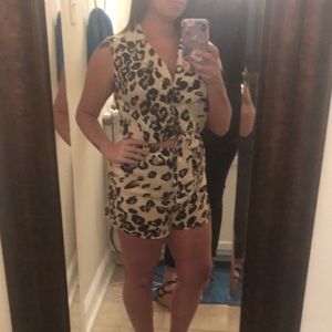Leopard romper